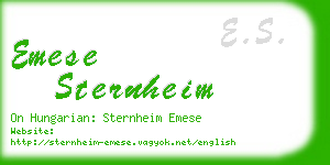 emese sternheim business card